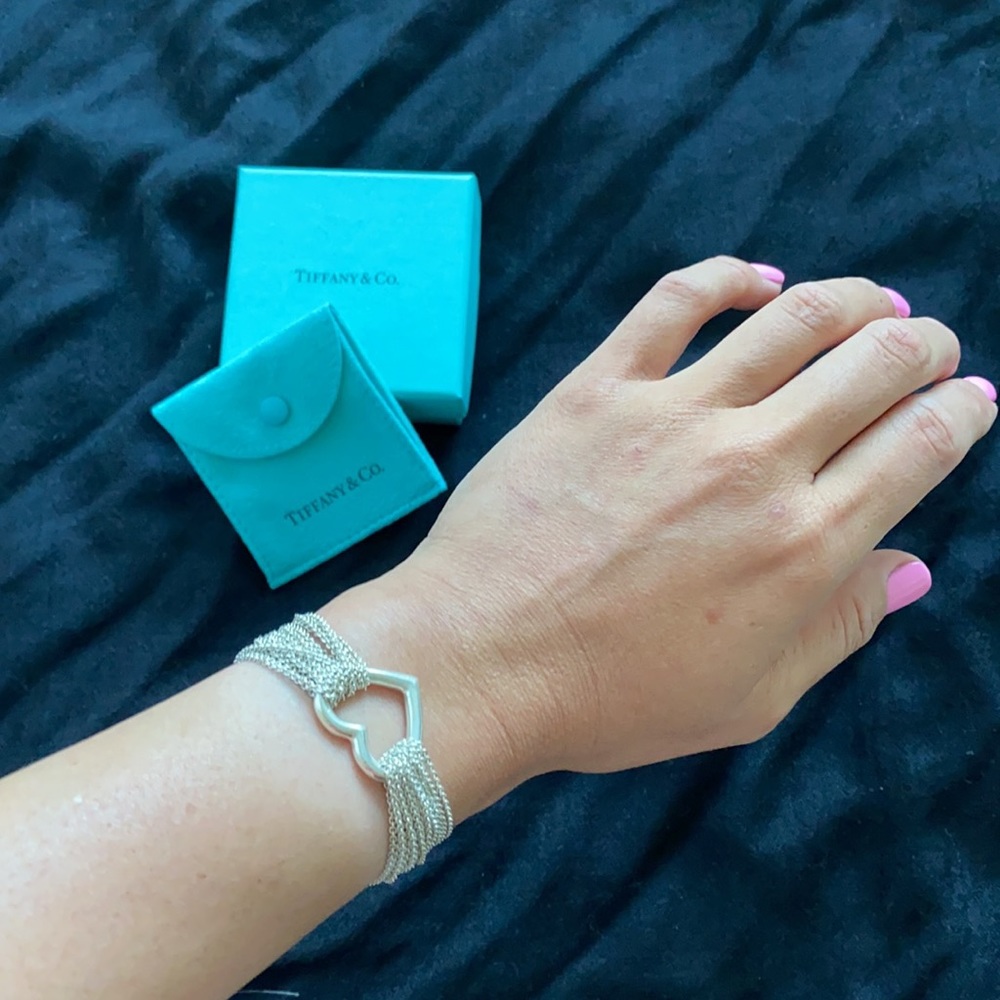 Tiffany & Co. mesh toggle heart bracelet